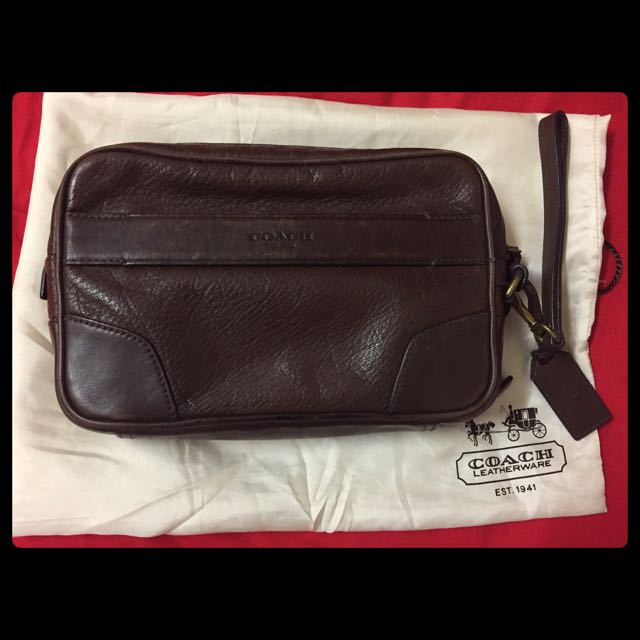 Coach Clutch Bag Men Men S Fashion Bags Wallets On Carousell