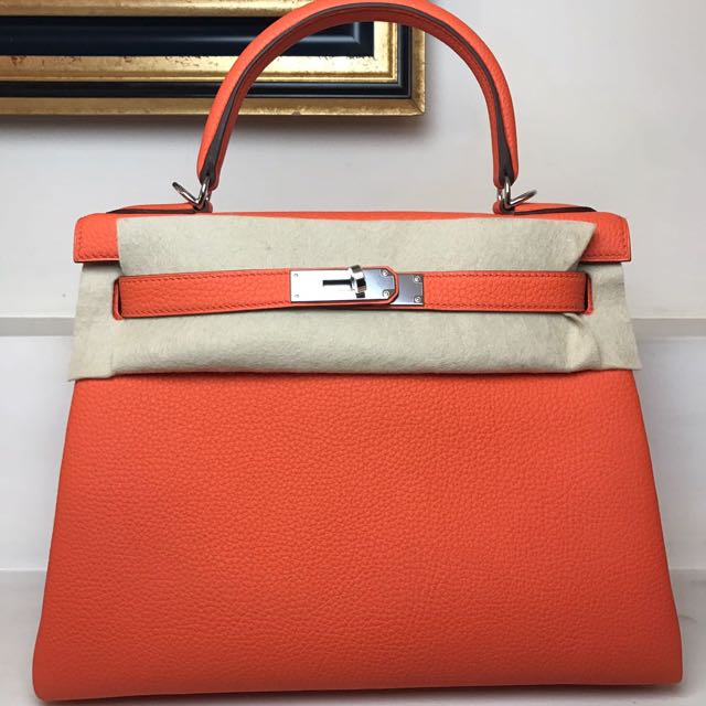 Hermes Kelly Etoupe 28cm GHW, Luxury, Bags & Wallets on Carousell