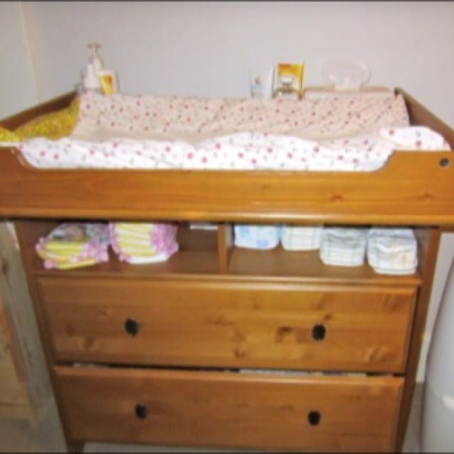 Ikea Baby Changing Table Furniture Shelves Drawers On Carousell