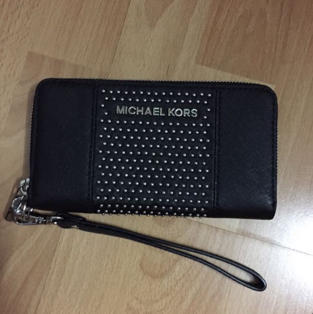 michael kors studded wallet