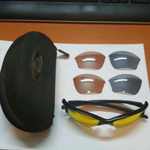 Oakley Half Jacket 3-lens Array Set (100% Authentic) , Sports Equipment,  Sports & Games, Water Sports on Carousell