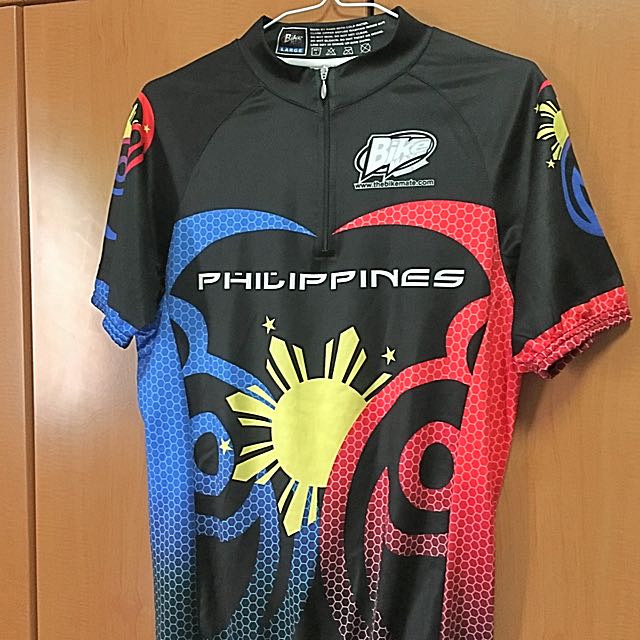 Men S Pilipinas Philippines Flag Short Sleeve Cycling Jersey Online Cycling Gear Free Shipping Lowest Prices