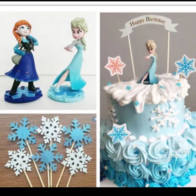 Frozen Cake Topper 6 00 Ready Stock Birthday Cake Design
