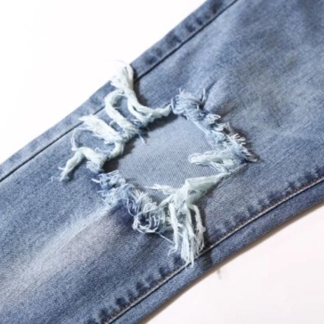 125 Side Zipper Jeans, Men's Fashion, Bottoms, Jeans on Carousell