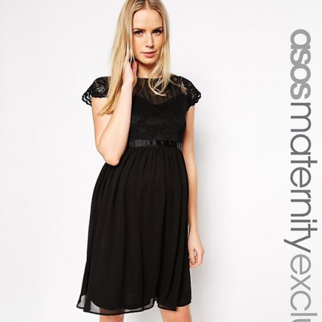 lace top chiffon skater dress