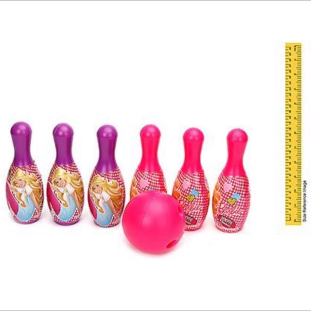 barbie bowling set