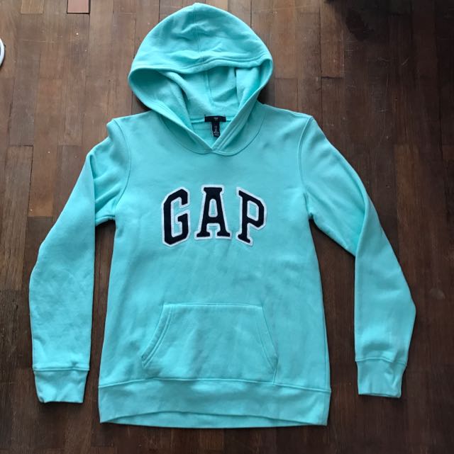 gap mint green hoodie
