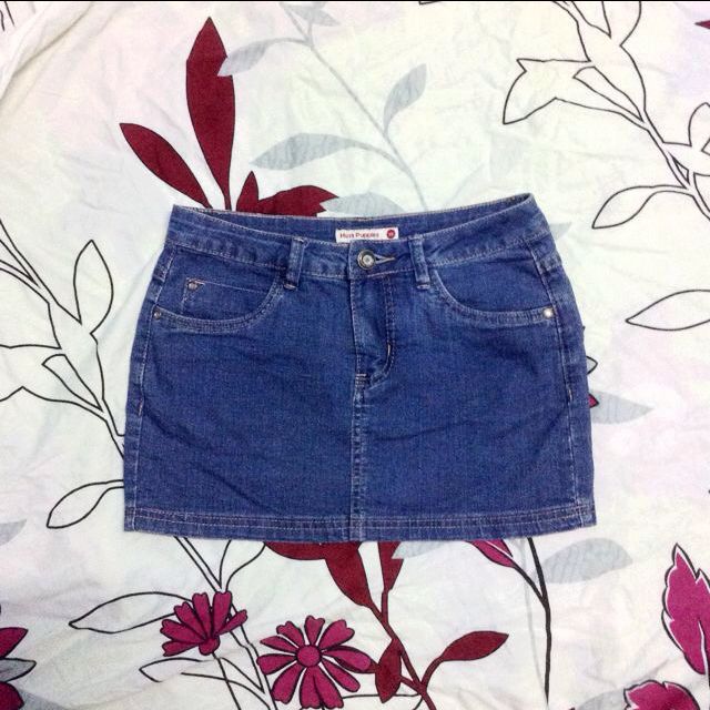 Hush denim hot sale skirt