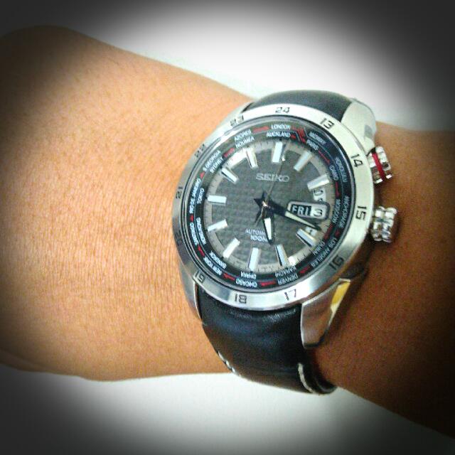 Seiko Superior Automatic. Model- 4R16- 00D0 World Time, Mobile Phones &  Gadgets, Wearables & Smart Watches on Carousell