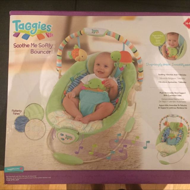 Taggies Soothe Me Softly Bouncer Babies Kids Infant Playtime