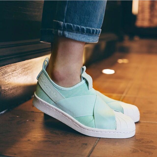 Adidas-superstar-slip-on-women-mint-green-2 hot sale