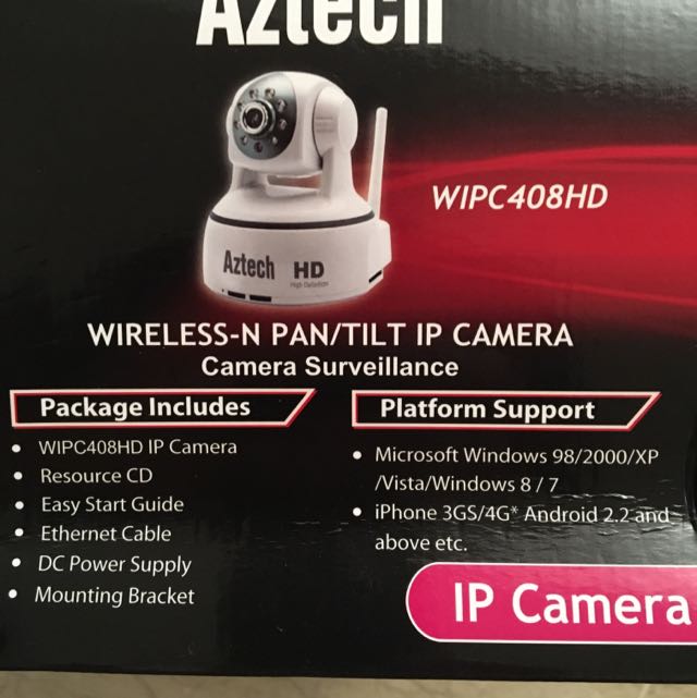 Aztech WIPC408HD is a HD wireless N IP camera