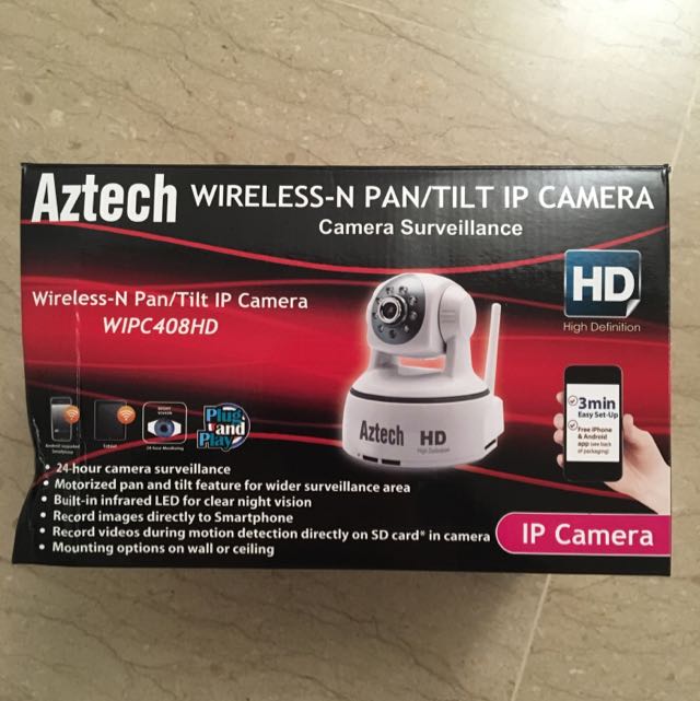 Aztech WIPC408HD is a HD wireless N IP camera