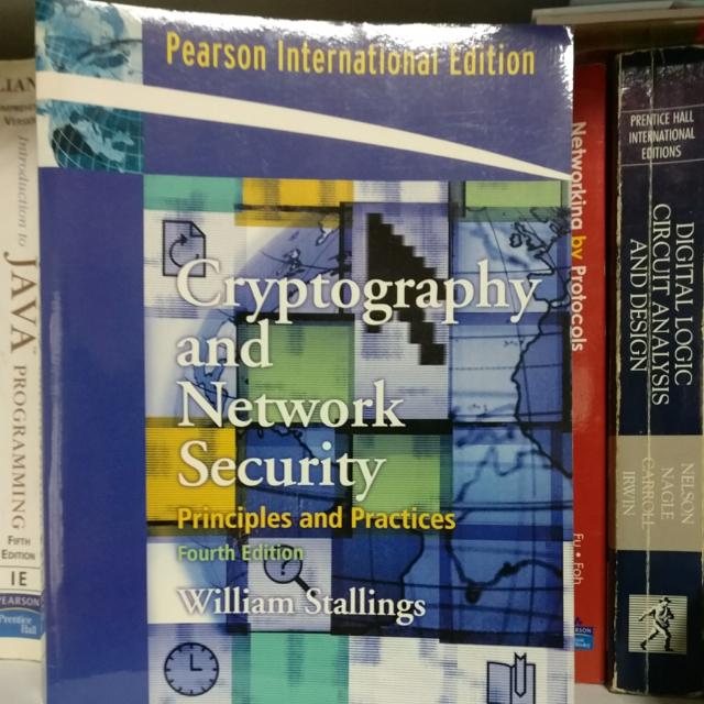 Cryptography And Network Security Books Stationery Textbooks On Carousell