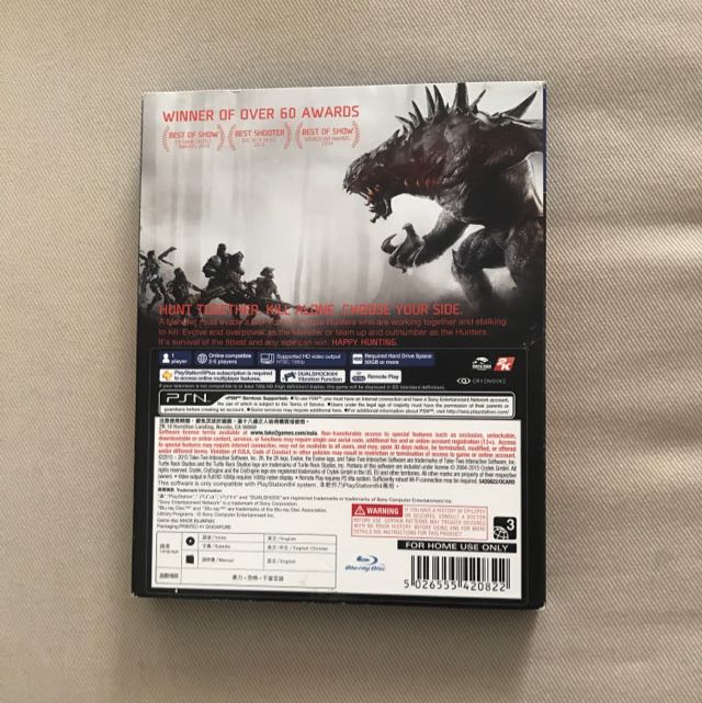 EVOLVE PS4 (Category: PlayStation) located in Singapore. Submitted by eisswilliam (Listing ID 88229880, Image 2). Description: .