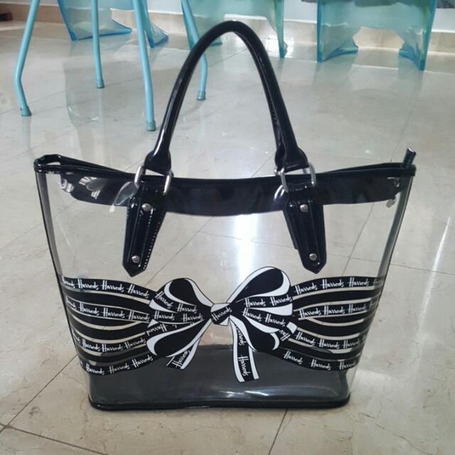 Harrods transparent bag online