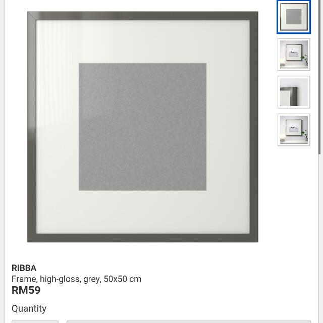 IKEA RIBBA FRAME 50x50, Furniture & Home Living, Home Decor, Frames