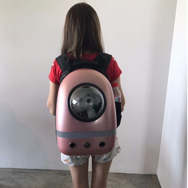 [INSTOCK] Spaceship bubble bag backpack for small pets/cats/dogs, Pet