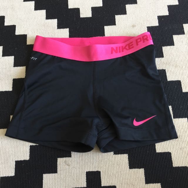 Nike Pro Shorts Dri Fit Hot Pink Blank Sports Athletic Clothing