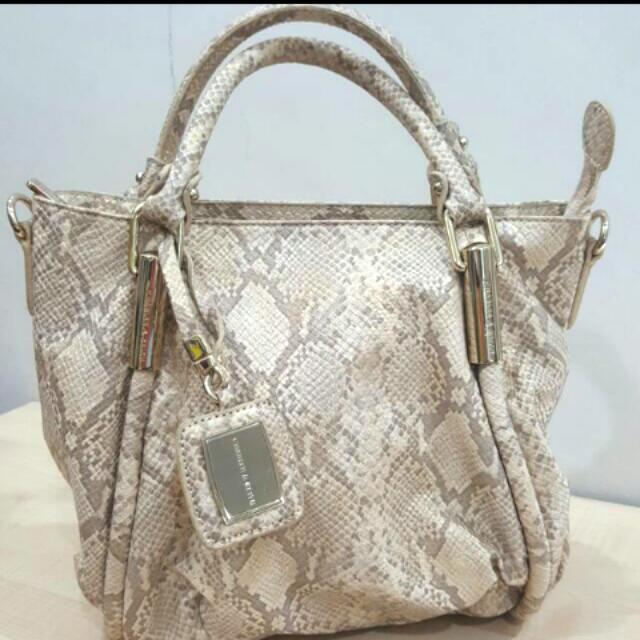 charles and keith snakeskin bag