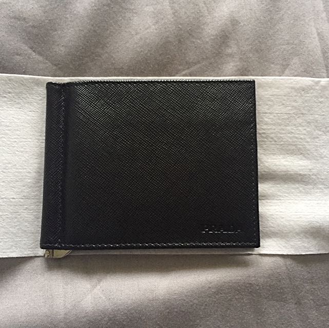 Prada Money Clip, Luxury, Bags & Wallets on Carousell