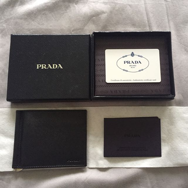 Prada Money Clip, Luxury, Bags & Wallets on Carousell