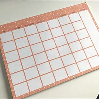 kikki k undated desk calendar