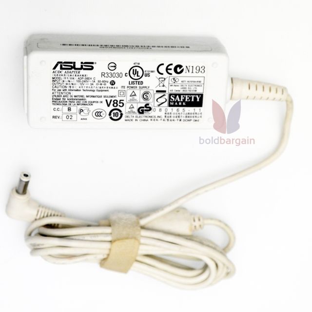 Authentic Asus Adp 36eh C Ac Adaptor Charger 12v 3a 36w R33030 For Asus Eee Pc 900 900a 900ha 900hd 900sd 901 904ha 1000 1000h 1002ha 1000xp S101 R2e R2h R2hv Electronics Computer