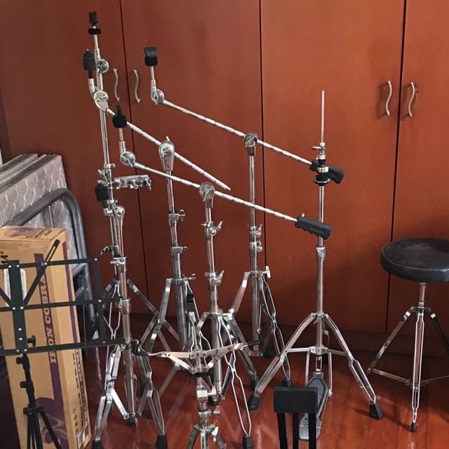 Drum Cymbal Stands, Hobbies & Toys, Music & Media, Musical Instruments
