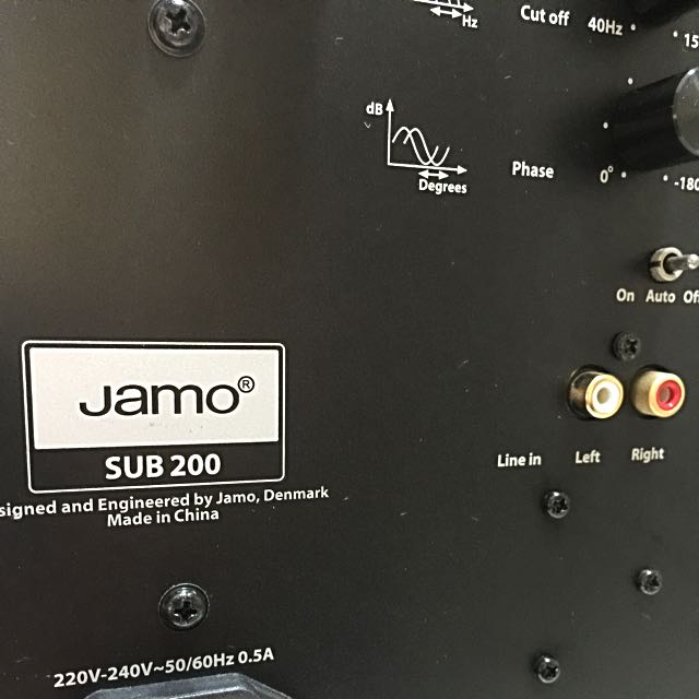 Jamo SUB200 Subwoofer And A10 Center Speaker, Audio, Soundbars