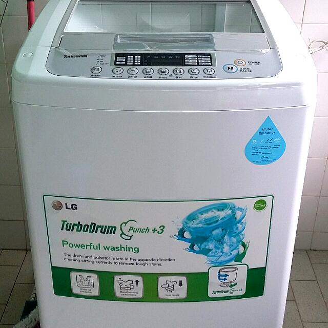 LG Fuzzy Logic 9kg Washing Machine, TV & Home Appliances, Washing