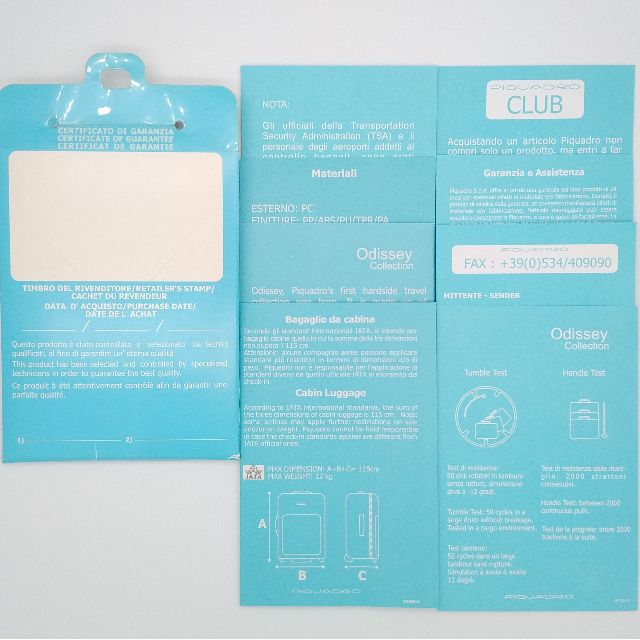 PIQUADRO Wheeled luggage, Emerald Green, CarryOn, Unisex, Used, Men's