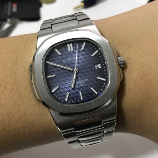Steel Bagelsport Nautilus Homage Men S Fashion Watches On Carousell