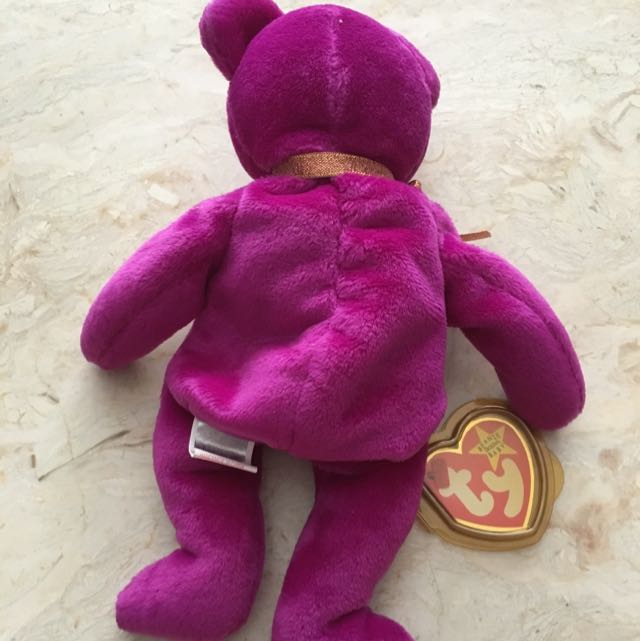Ty Millenium Bear From 2000 - Spelt Wrongly (Category: Plushies & Soft Toys) located in Singapore. Submitted by idees (Listing ID 88371921, Image 4). Description: As pictured. This bear was from a misprint run from Ty - millenium spelt with a missing 'n'. Item will be mailed to winning buyer. Payment by bank transfer..