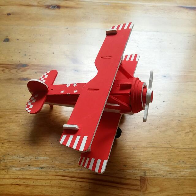 wooden toy aeroplane