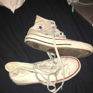 White High Top Converse
