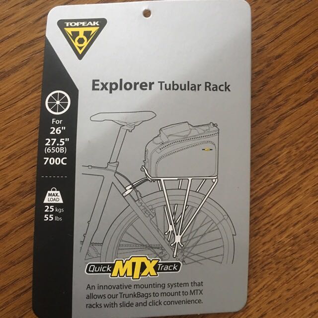 Bike rack Topeak Explorer Tubular Rack, Sports Equipment, Bicycles