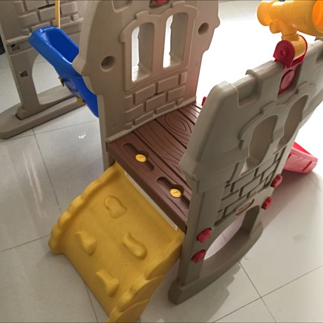 Little Tikes Swing Along Castle Slide Babies Kids Infant