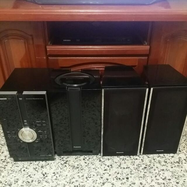 Panasonic SA-NC6 2.1 DVD Stereo Audio System With Subwoofer, Audio ...