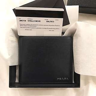 BNIB Prada Men Wallet With Coin Pouch