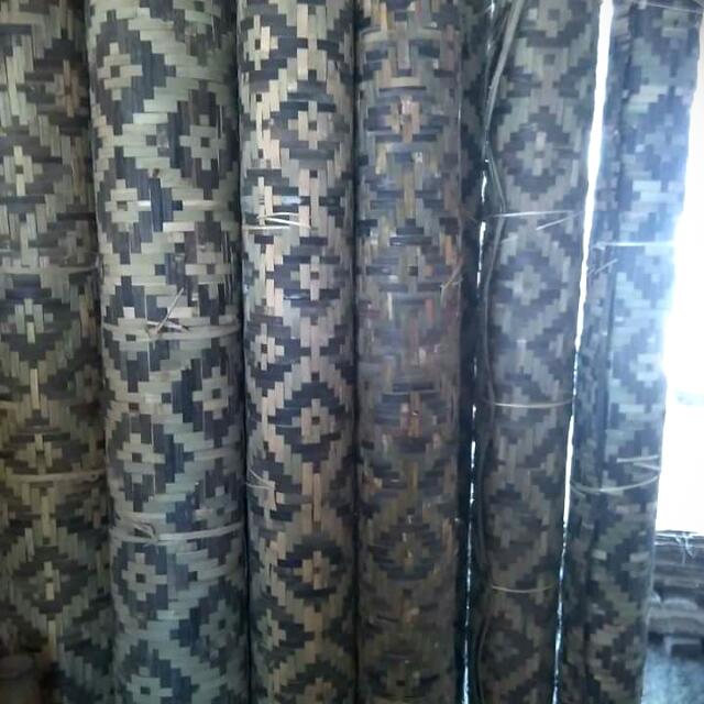 Bilik Motif Saung Bambu Minimalis Desain Kerajinan Tangan Karya Seni Di Carousell