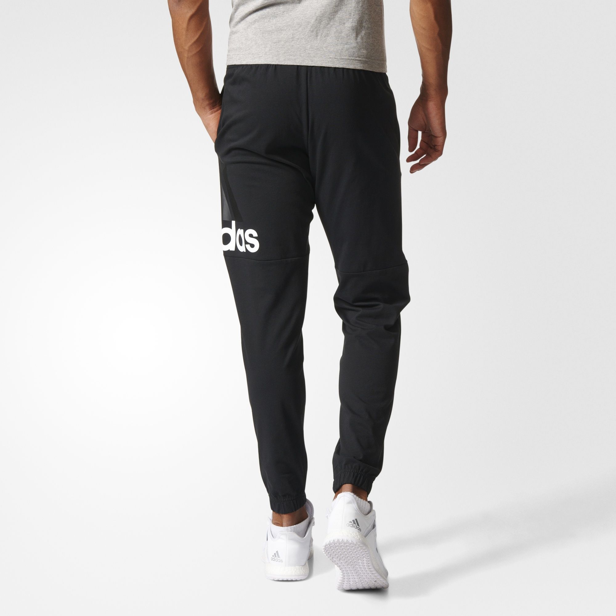 Adidas essentials performance logo pants store