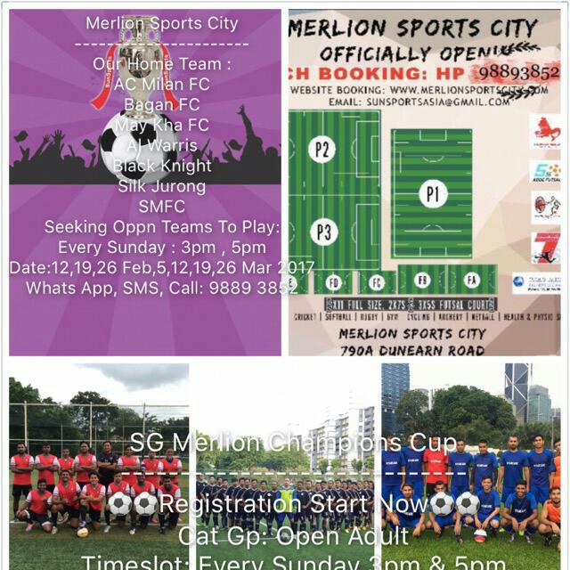 Merlion Sports City Home To Ac Milan Soccer Academy Fully Artificial Soccer Pitches 11s 9s 7s 5s Aside Courts Ava For Short Or Long Term Rental Sports Sports