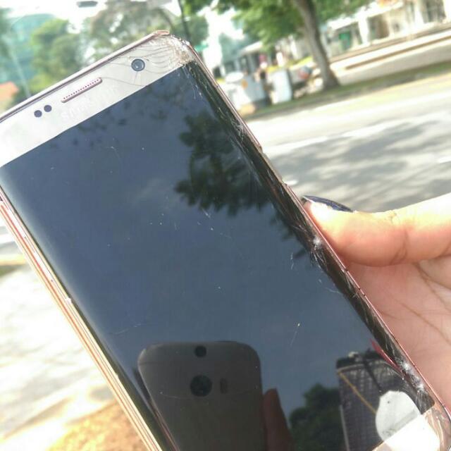 Sell samsung s7 edge cracked screen Clearance
