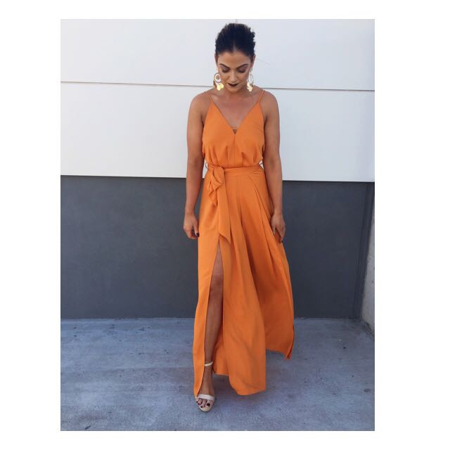sheike orange jumpsuit