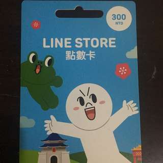 Line 300 點點數卡