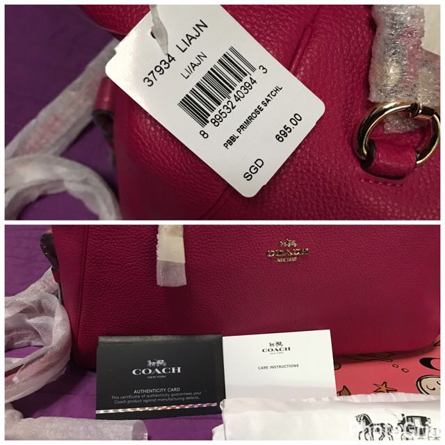 Coach primrose satchel saddle deals