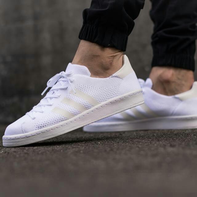 tvetydig Passiv pude Adidas Campus 80s Primeknit White Size UK11 US12, Men's Fashion, Footwear,  Sneakers on Carousell