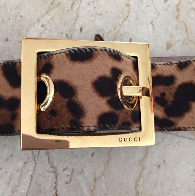 Cheetah print gucci belt shop