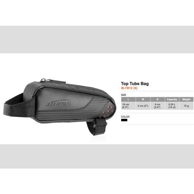 ibera top tube bag